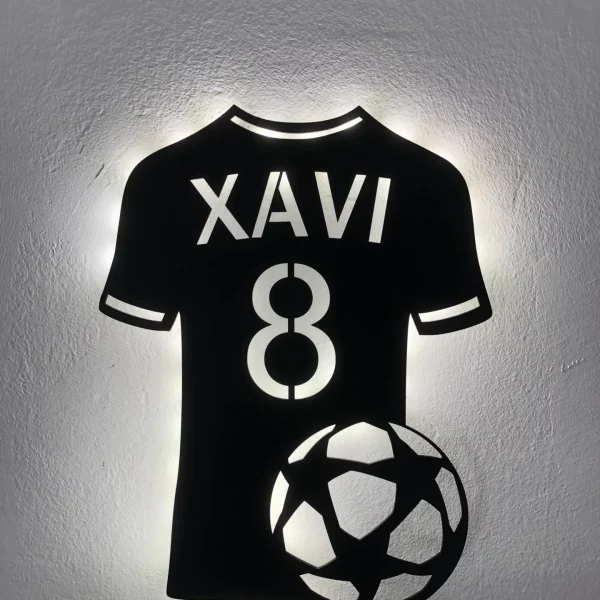 lámpara camiseta de futbol