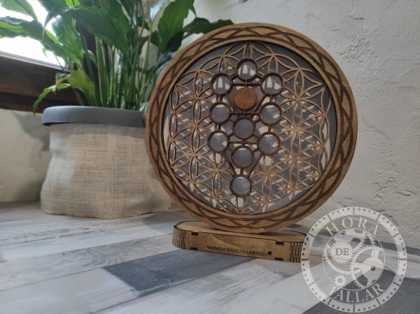 Lampara decorativa Flor de la vida y cábala - Imagen 2