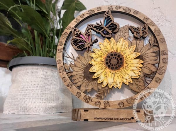 Lampara decorativa Girasoles