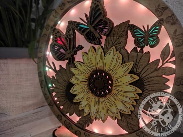 Lampara decorativa Girasoles - Imagen 3